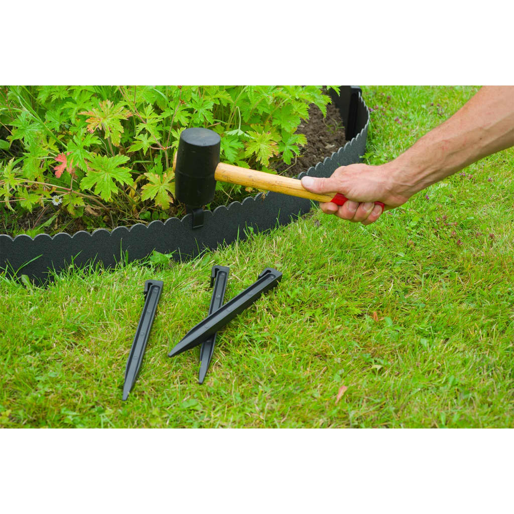 Dekoratives Naturbordüren-Set 13 cm x 12 m mit schwarzem Stift