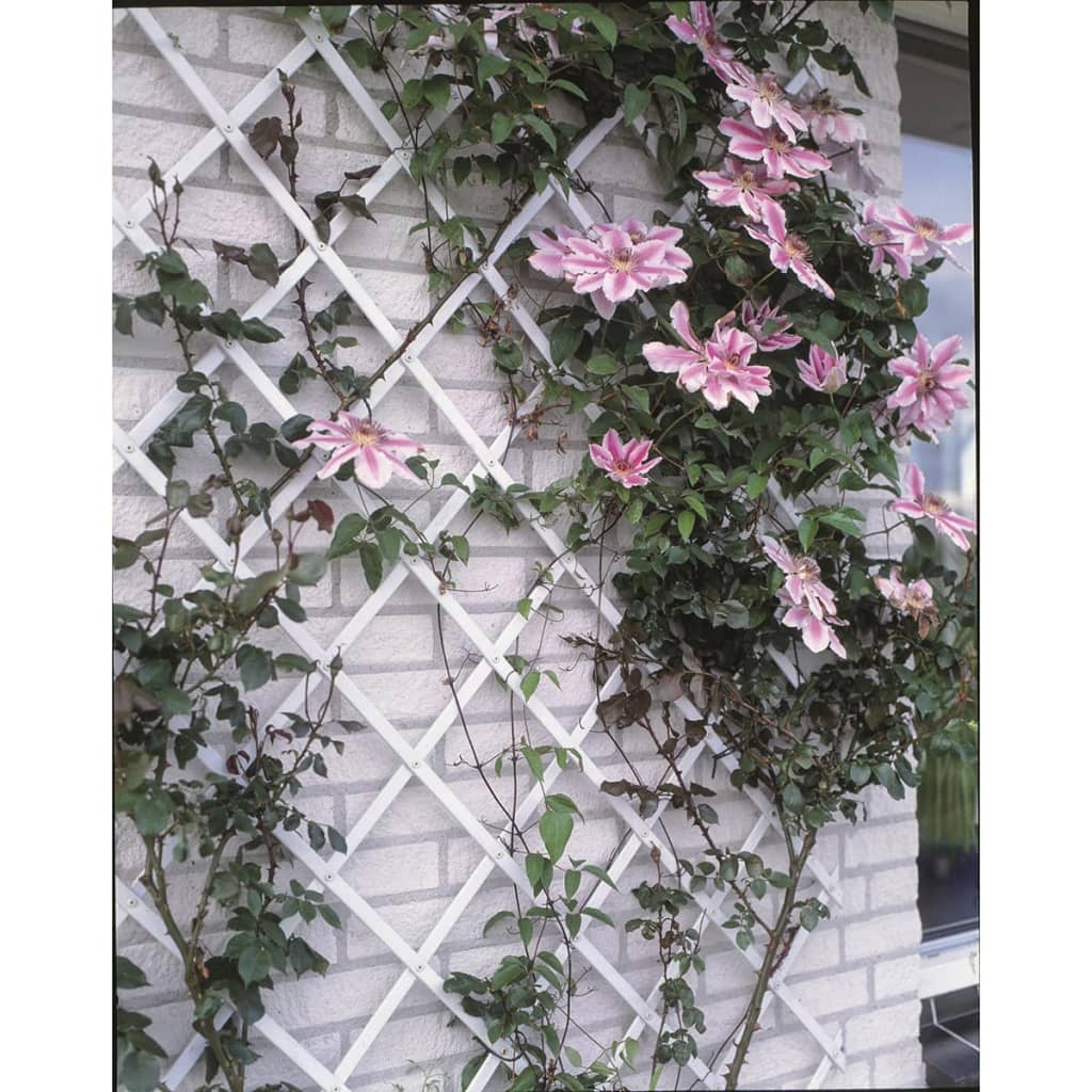Natur-Gartenspalier 50x150 cm PVC weiß 6040701