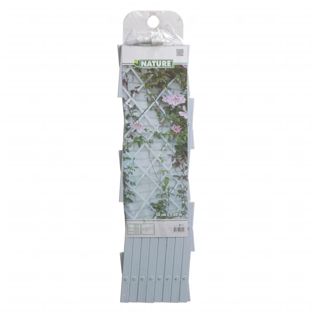 Natur-Gartenspalier 50x150 cm PVC weiß 6040701