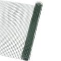 Sichtschutzwand aus Naturholz, quadratisches Maschengewebe 20x20 mm, 1x3 m, grün