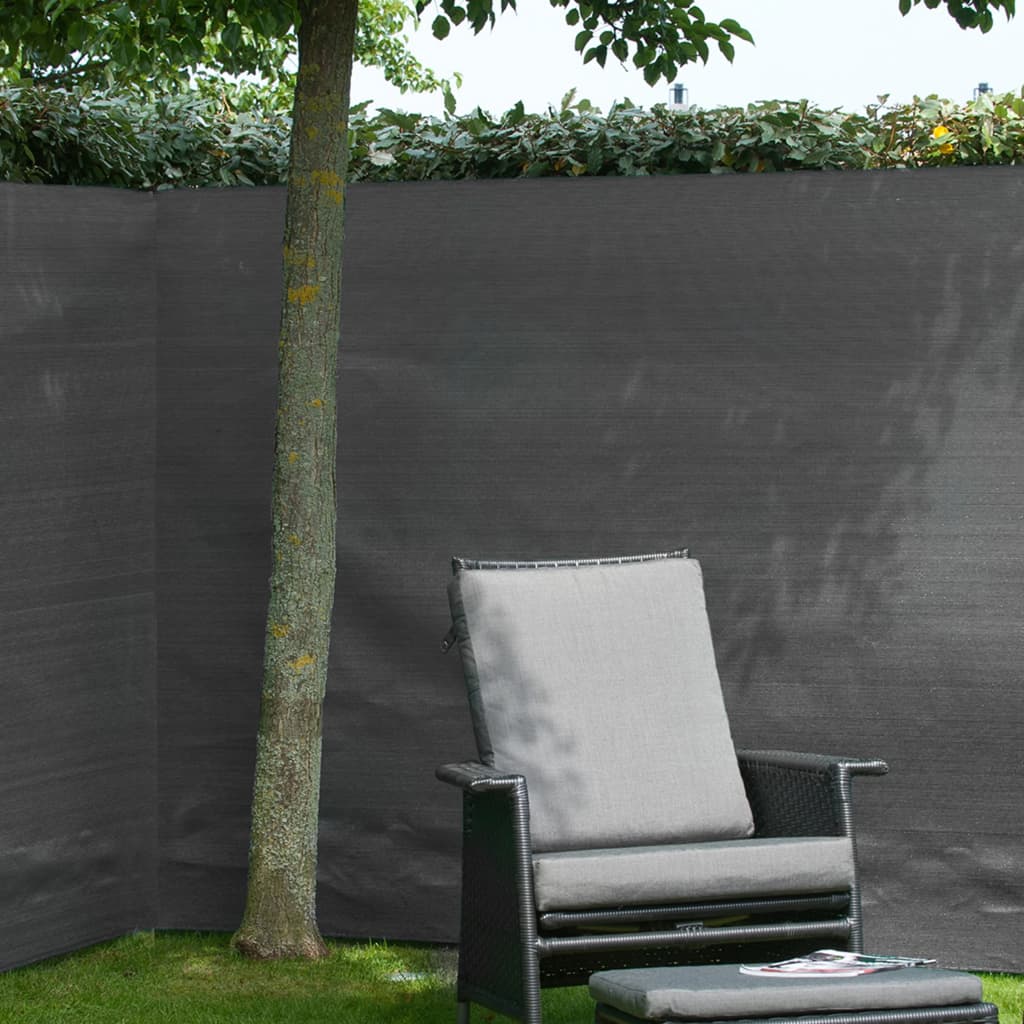 Sichtschutz für den Garten, 1,2 x 5 m, PE, Anthrazit