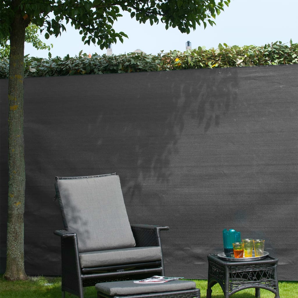 Sichtschutz für den Garten, 1,2 x 5 m, PE, Anthrazit