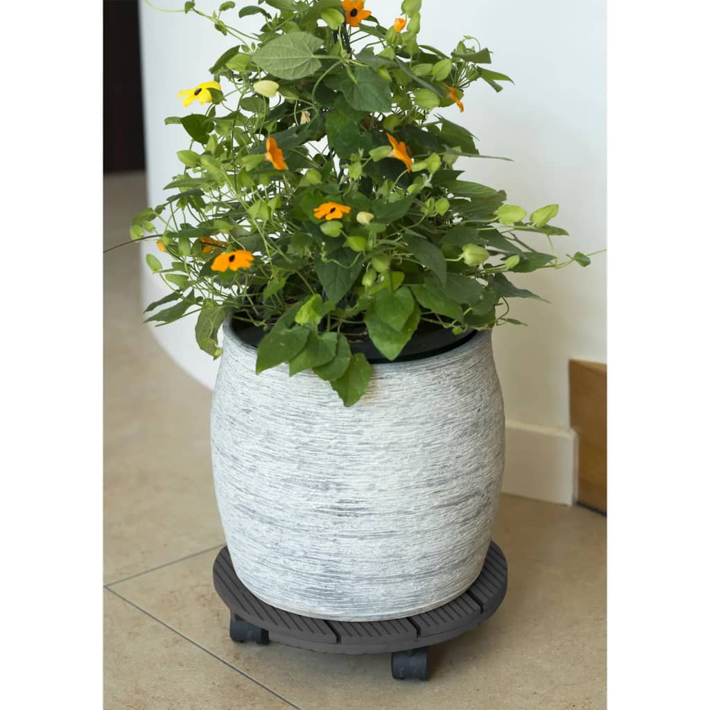 Runder Pflanzenwagen von Nature, ø30 cm, anthrazitfarben