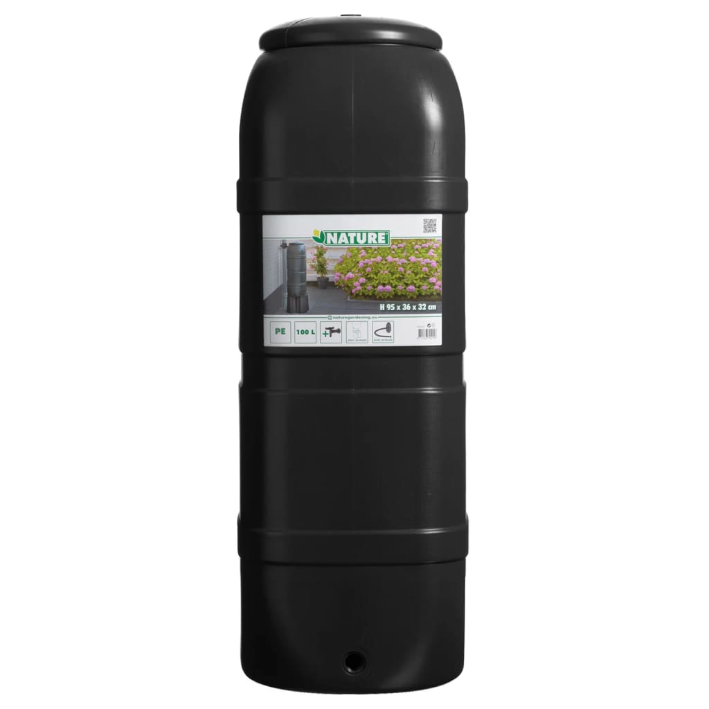 Nature Regentonne 100 l schwarz
