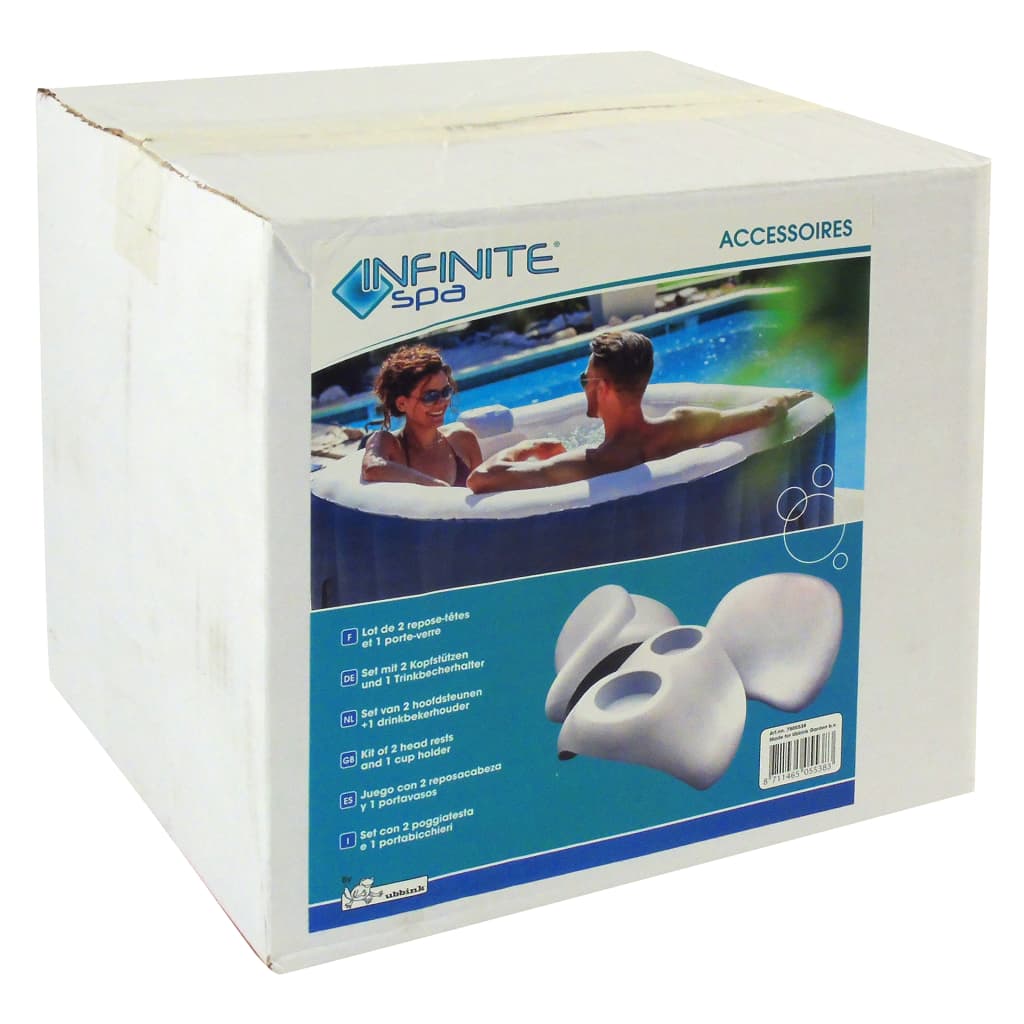 Infinite Spa Kopfstütze und Getränkehalter