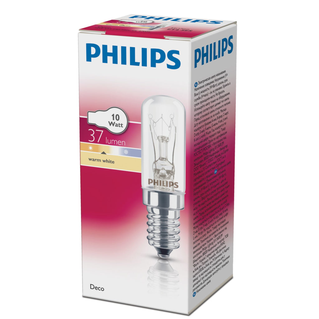 Philips Deco rl t 17 10W E14 KP Glühbirne warmweiß