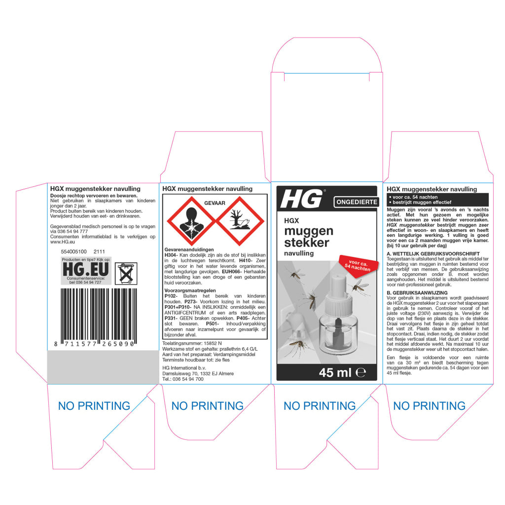 HG x Moskitostecker-Nachfüllpackung