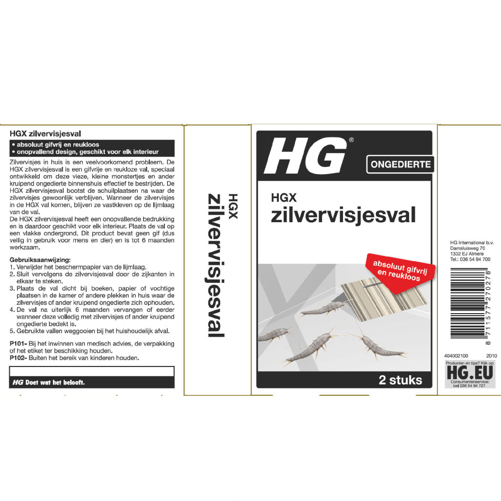 Hg x zilvervisjesval doosje a 2 stuks