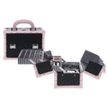 Basic Make-up-Etui schwarz pink