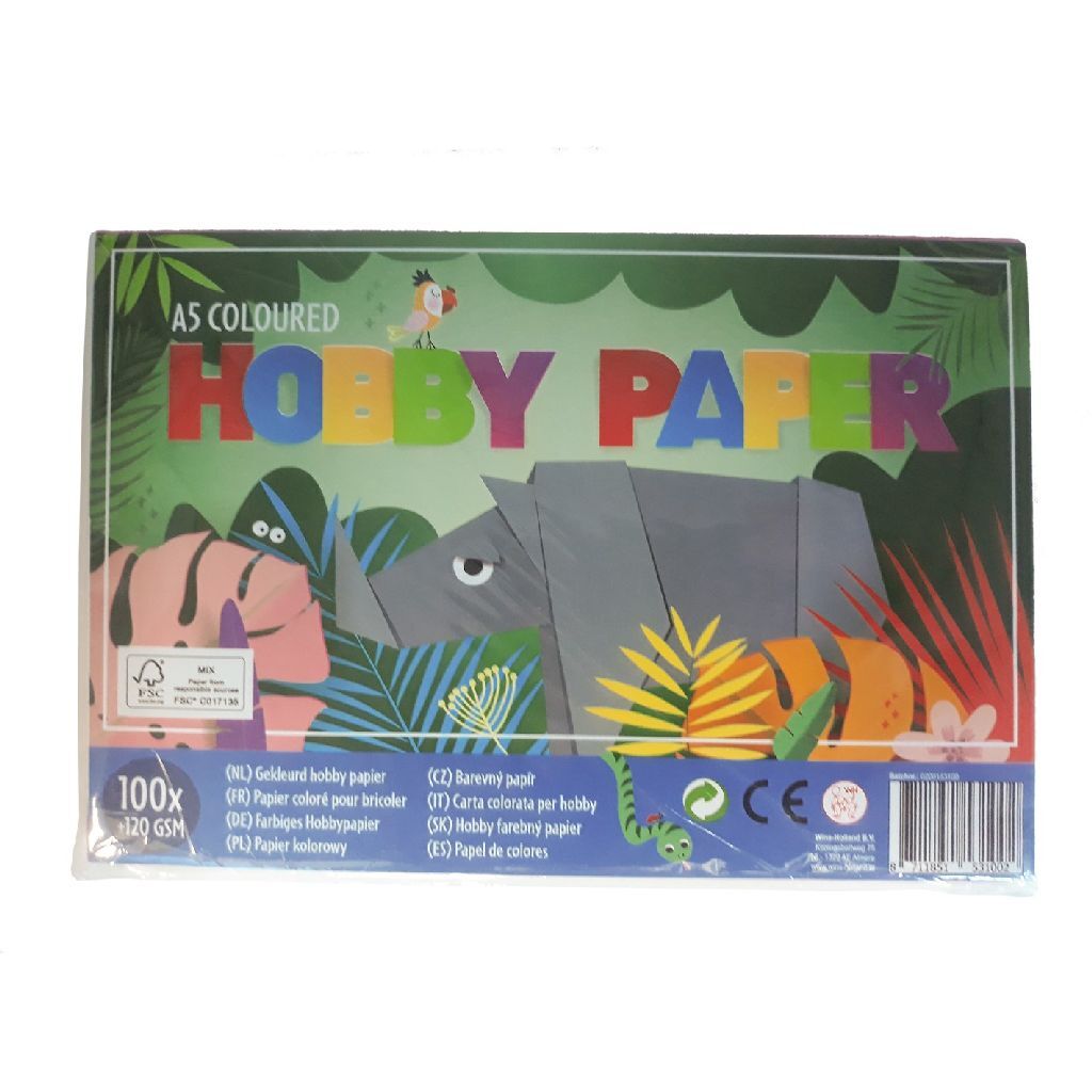 Basic - Hobbypapier Junior A5, 100 Blatt