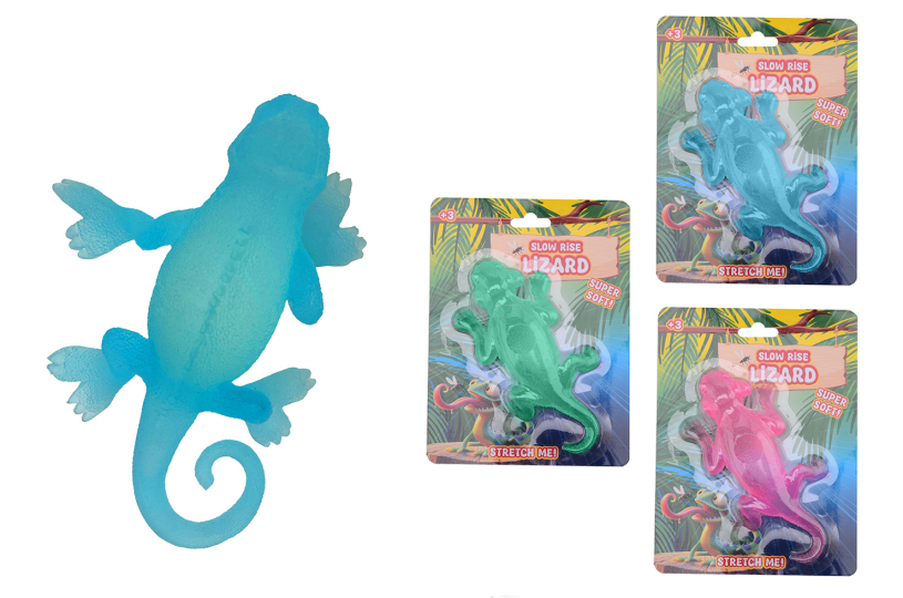 Johntoy slow rise hagedis op kaart 4 assorti