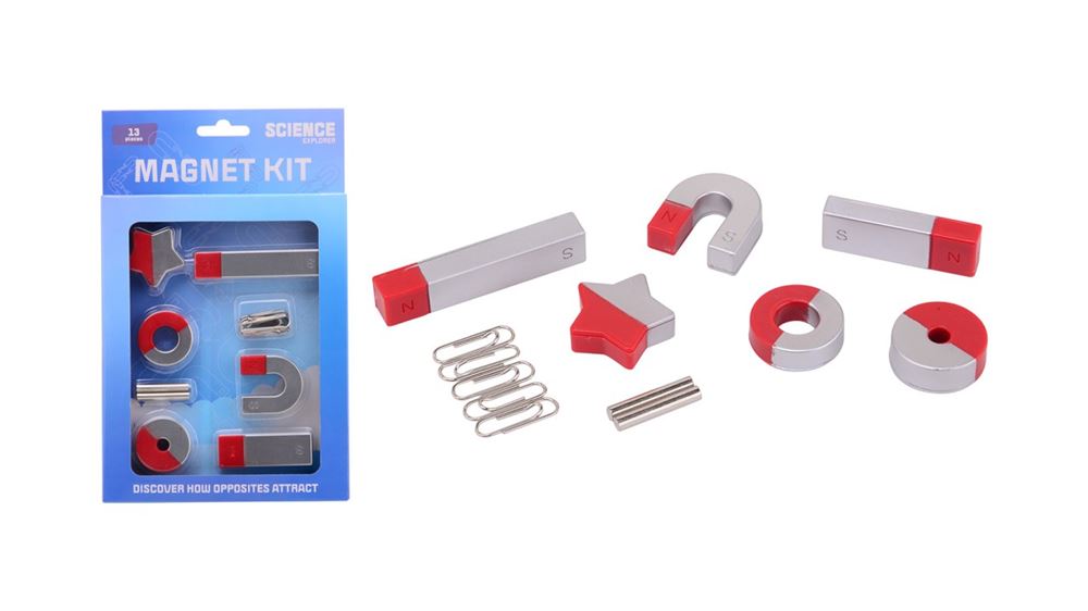 Johntoy Science Explorer Magnetset, 13-teilig.