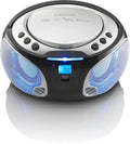 Lenco SCD-550 tragbarer Radio-CD-Player silber