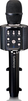 Lenco BMC-090BK Bluetooth-Karaoke-Mikrofon mit Lautsprecher und Audio