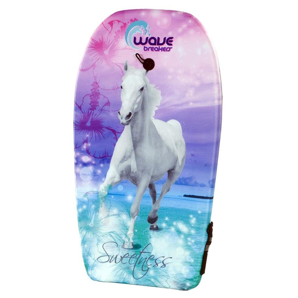 Wave Breakers Bodyboard mit Pferdeaufdruck, 83 cm