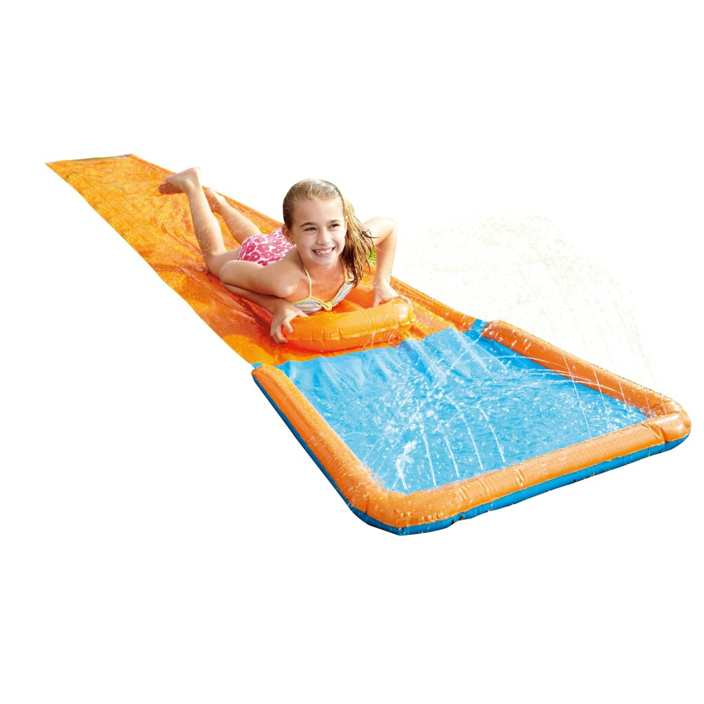Sommerliche Wasserrutsche 550x80 cm orange