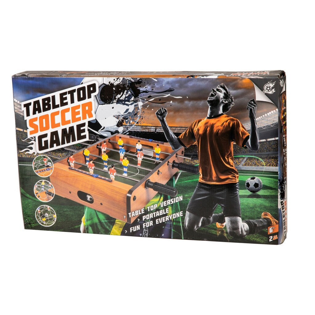 Einfacher Holzfußballtisch 51x31x10 cm