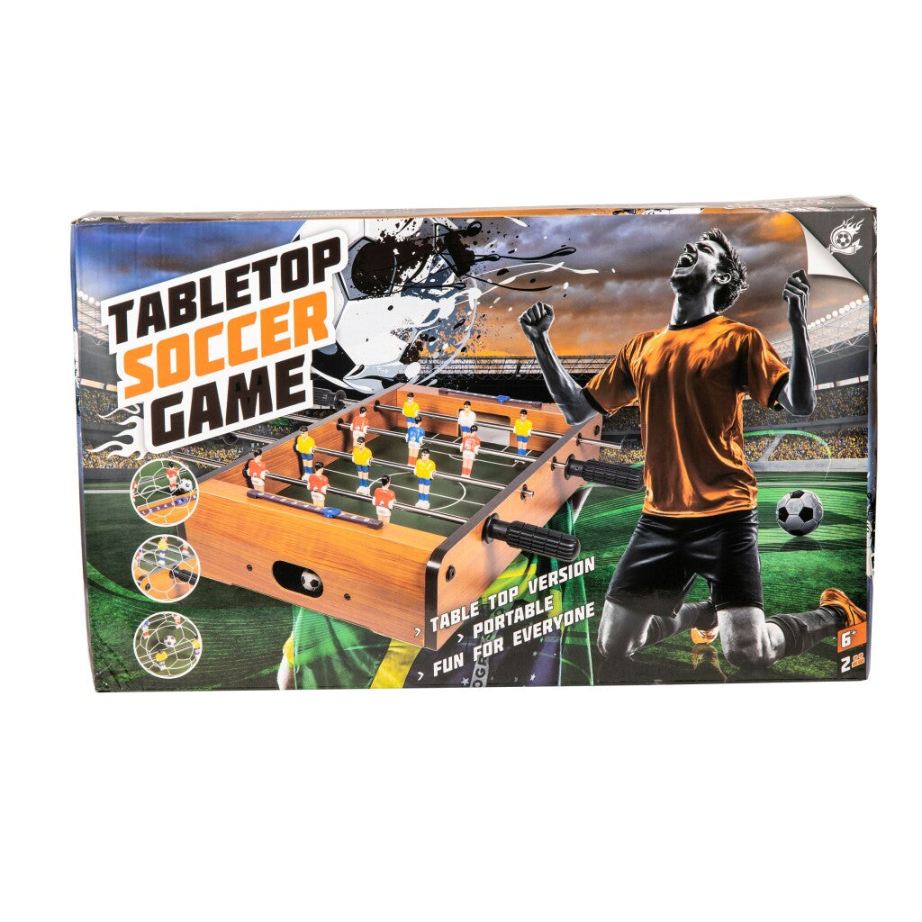 Einfacher Holzfußballtisch 51x31x10 cm