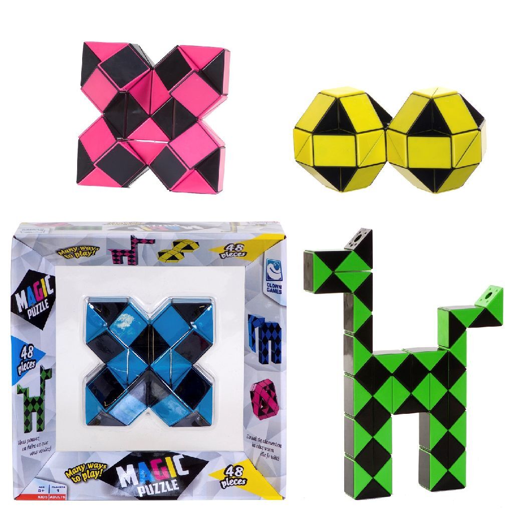 Clown-Zauberpuzzle, 48 drehbare Elemente