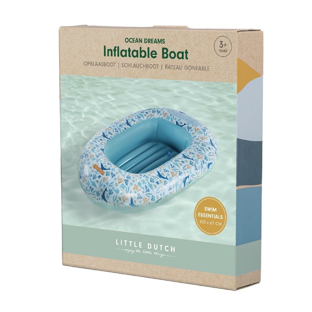Schlauchboot Little Dutch Ocean Dreams, 100 x 67 cm, blau
