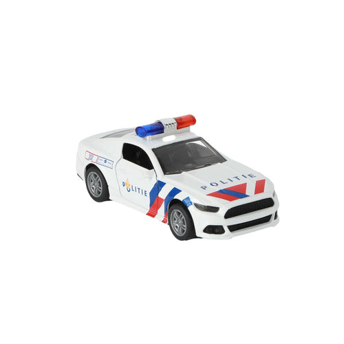 112 pull-back politie sportwagen 1:36 + licht en geluid