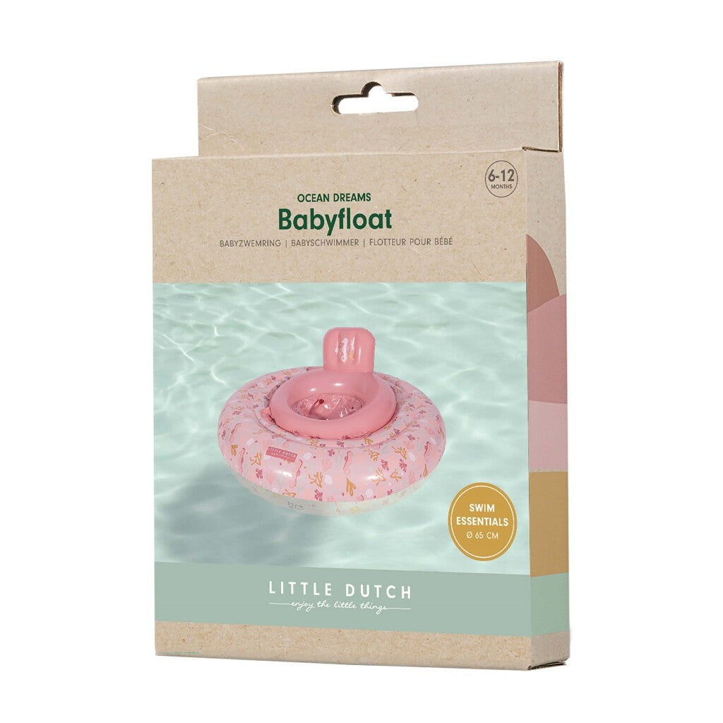 Little Dutch Ocean Dreams Baby-Schwimmring 67 cm rosa