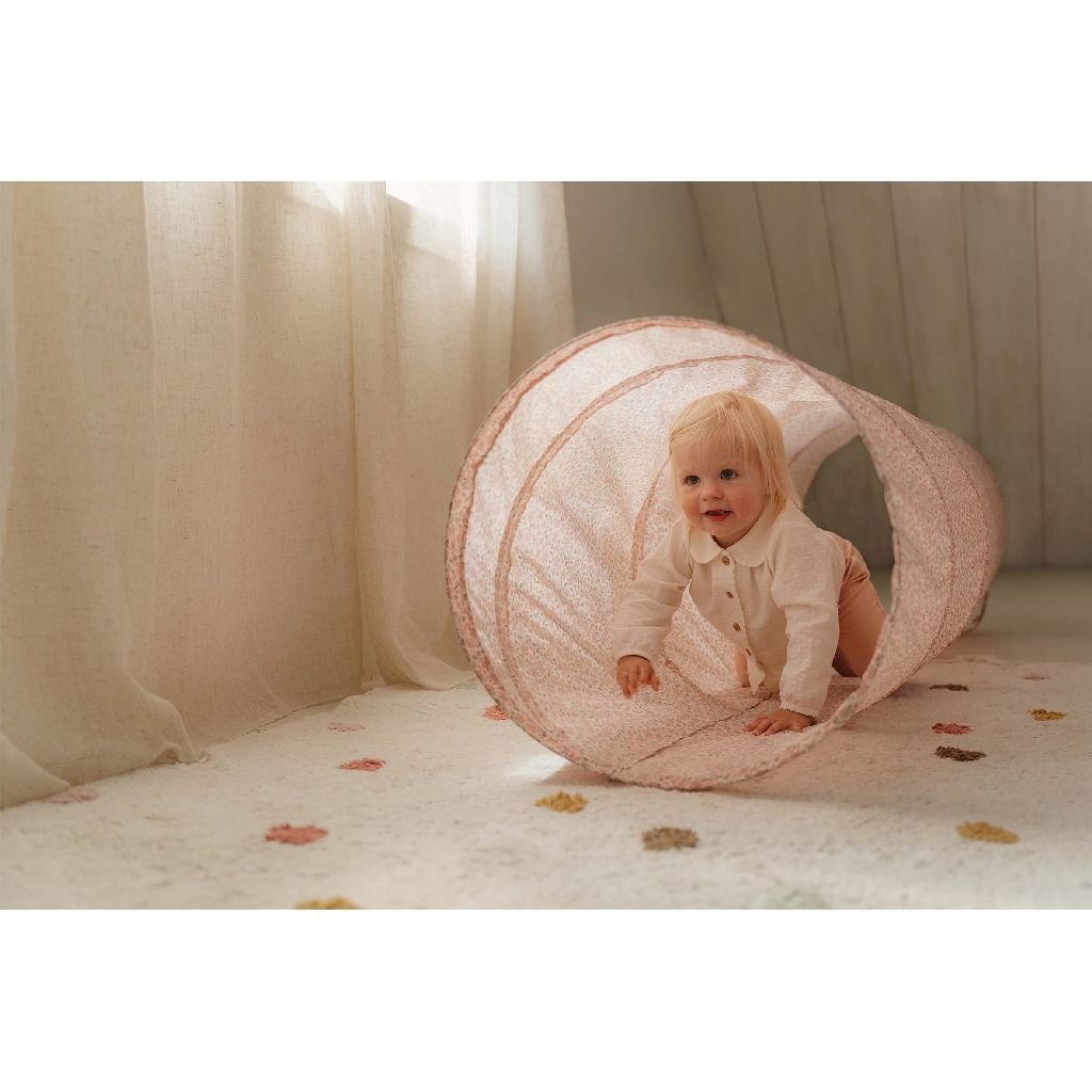 Kleiner holländischer Feengarten-Kriechtunnel 180x46 cm rosa