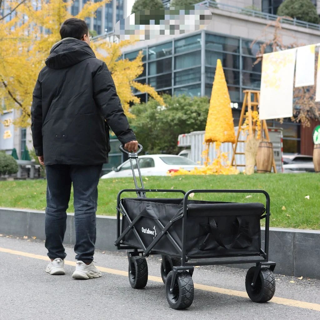Outdoor-Klappwagen, schwarz