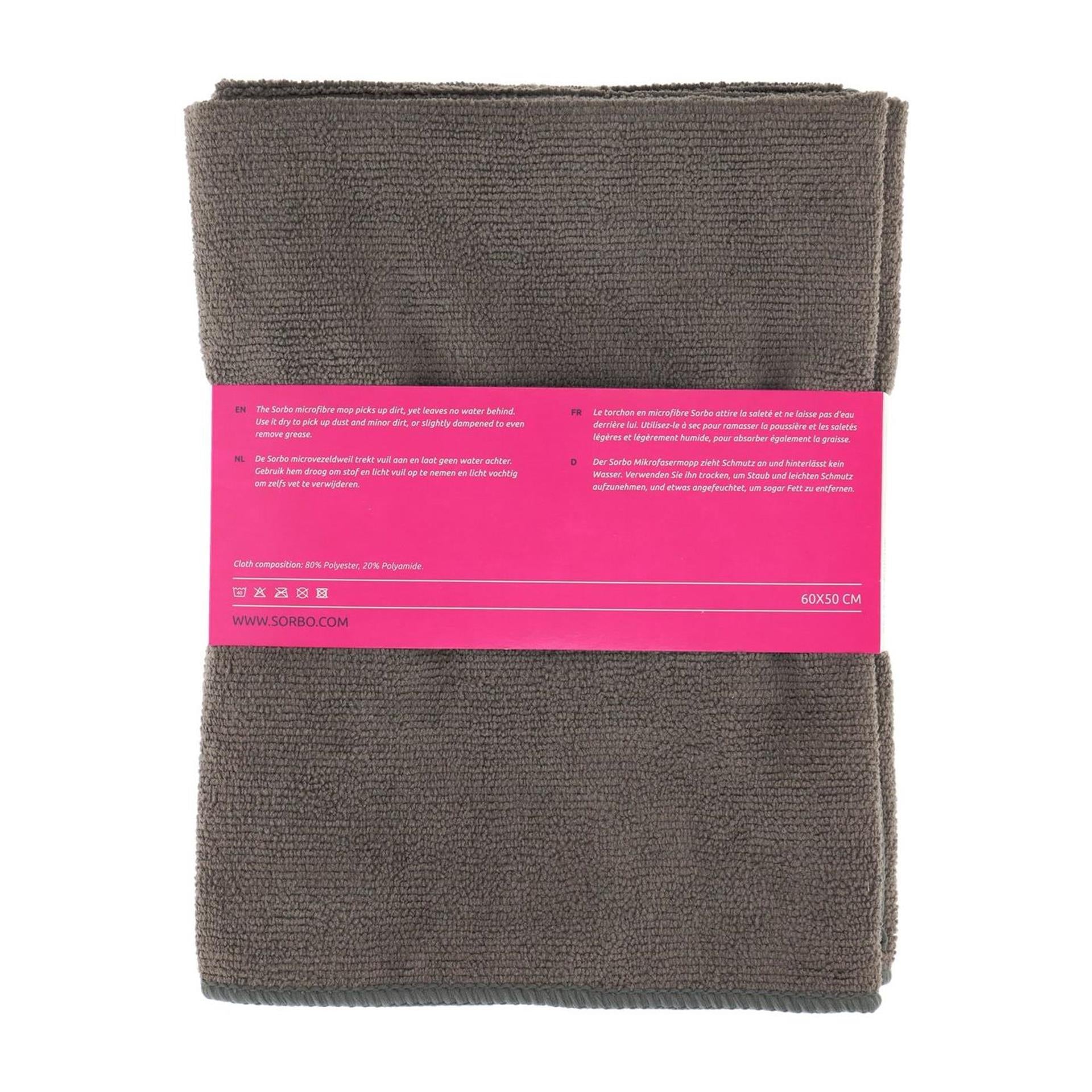 Sorbo microvezeldweilen - 2 stuks 50x60 cm - microvezeldweil voor streeploos dweilen en schoonmaken