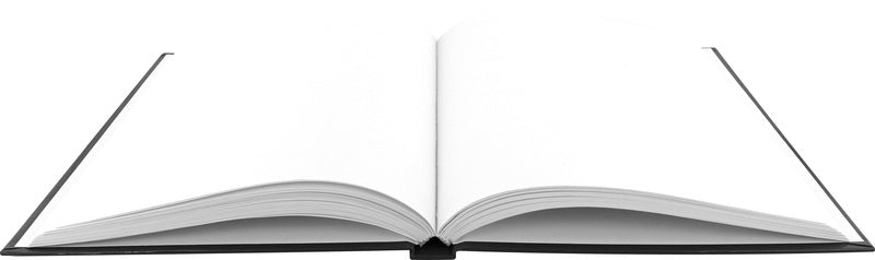 Kangaro K-5585 Dummy-Buch A5, leer, Hardcover, 80 Seiten, 140 g, schwarzes Design