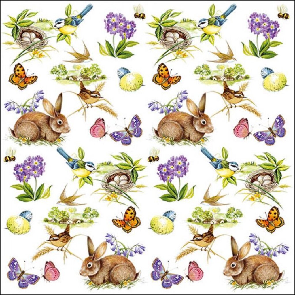 Ambiente Servietten Ostern Osterdekoration Ostertisch 3-lagig 100 % FSC 33x33cm