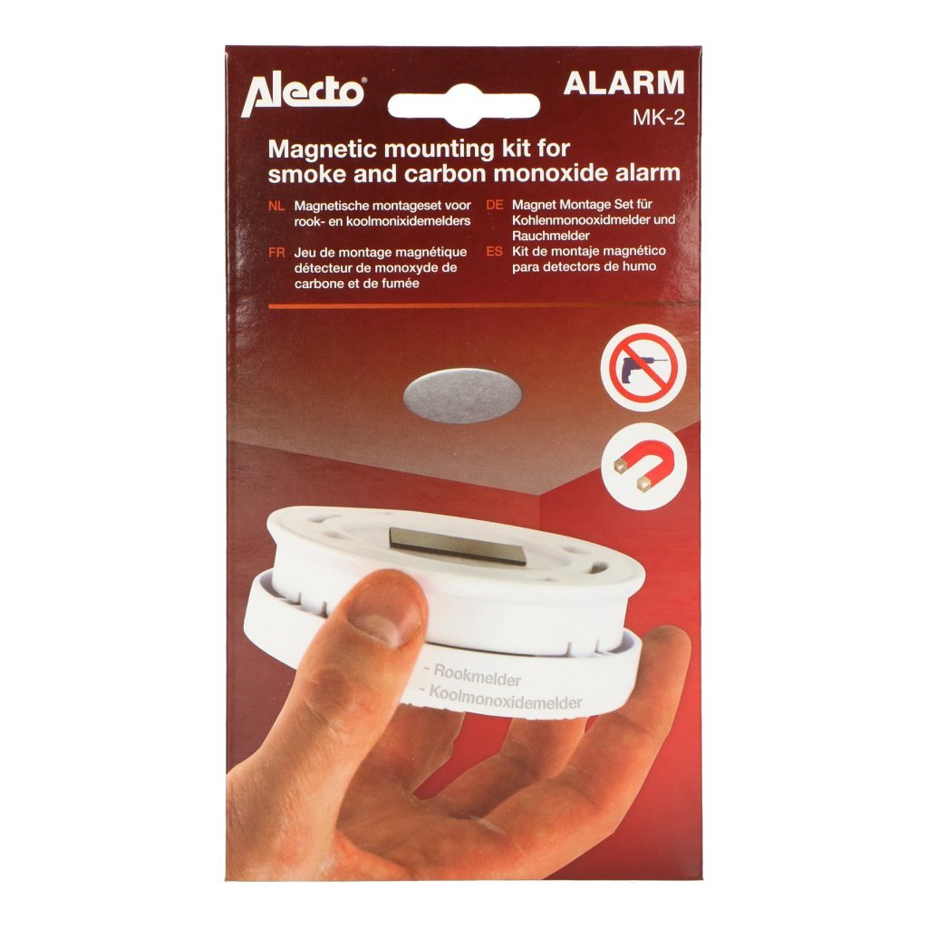 Alecto mk-2 Magnetmontagesatz für Rauch- und Kohlenmonoxidmelder