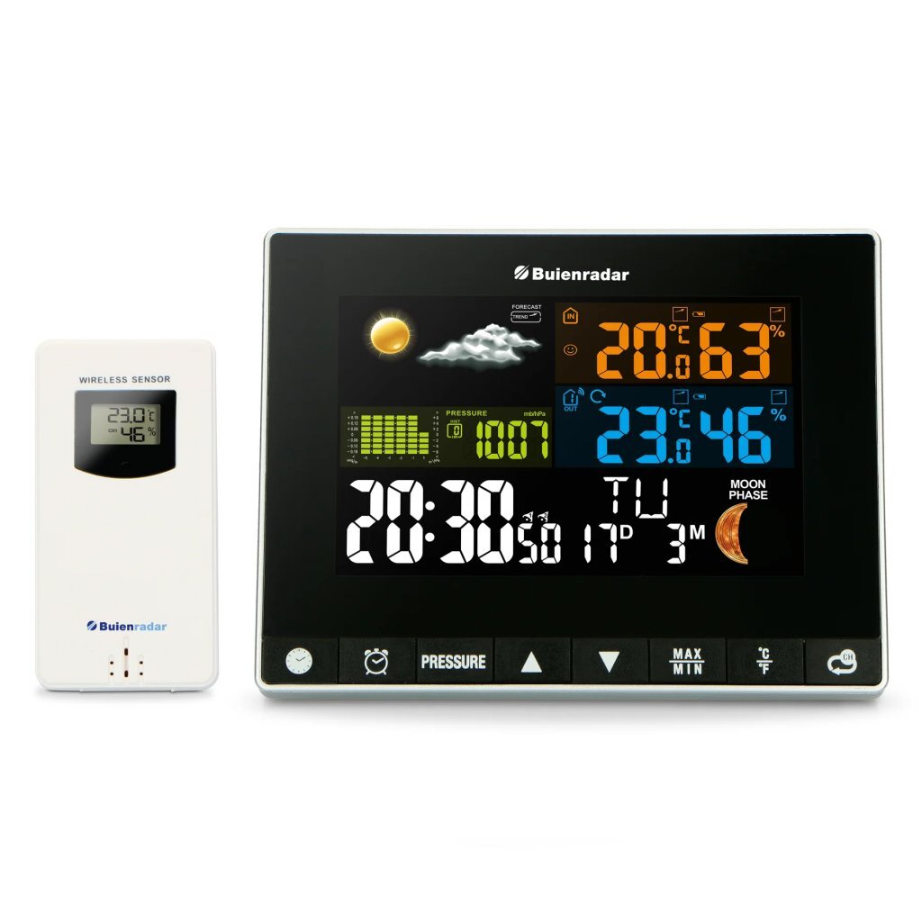 Alecto BR700 Regenradar 3-in-1 Wetterstation schwarz