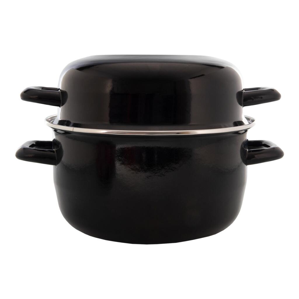 Imperial Collection Muschelpfanne Emaille 24 cm Schwarz