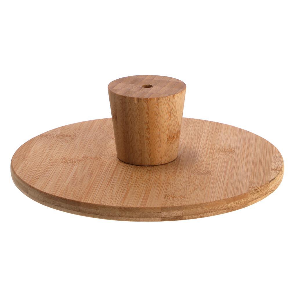 Andere Marken Bambus-Servierbrett mit Fuß, 28 x 9 cm