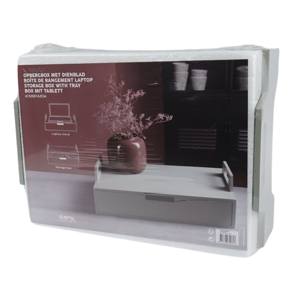 Gusta laptoptafel groengrijs 41 cm | 2 stuks