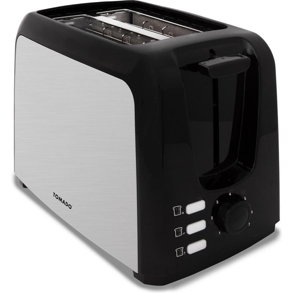 Tomado TBT2001B Toaster, schwarzer Edelstahl