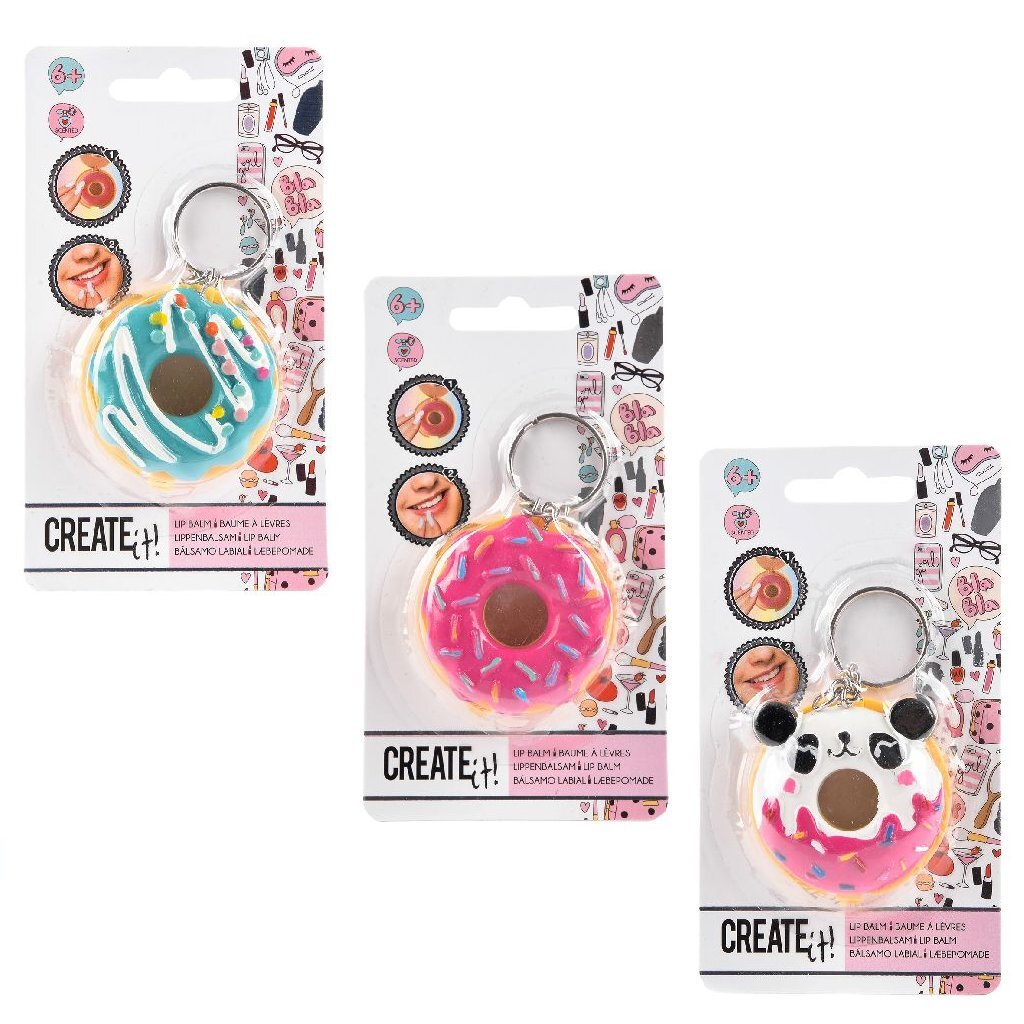 Kreiere es! Beauty-Schlüsselanhänger-Donut mit Lippenbalsam
