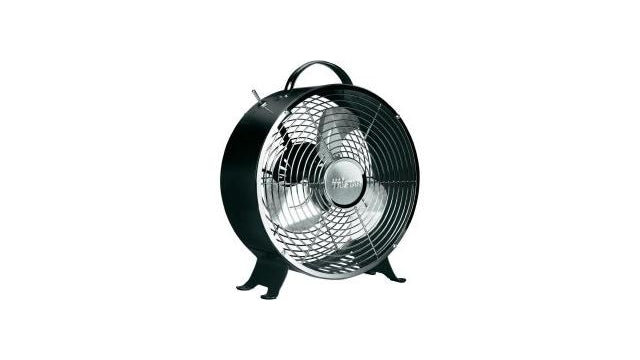 Tristar VE-5966 Retro-Tischventilator, schwarz, 25 cm