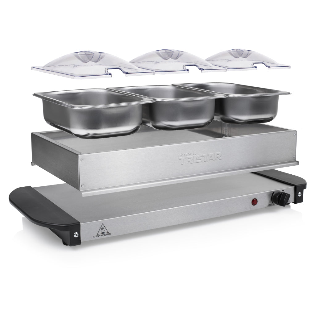 Tristar buffetwarmer 3x1,4l bp-6283