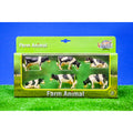 Kids globe koe zwart wit liggend en staand 6 stuks