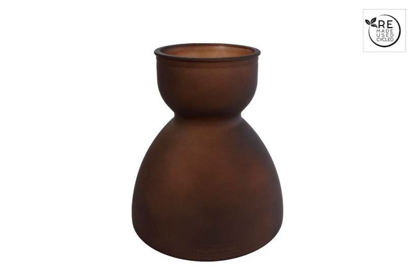 3r vaas diabolo l mat bruin glas 21x21x22cm