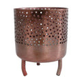 Gifts Amsterdam Metall-Teelichthalter Luca 10x8 cm Kupfer