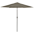 Madison Parasol Teneriffa Rinder 300 cm Grau