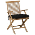 Madison Sitzkissen Panama 46x46 cm schwarz