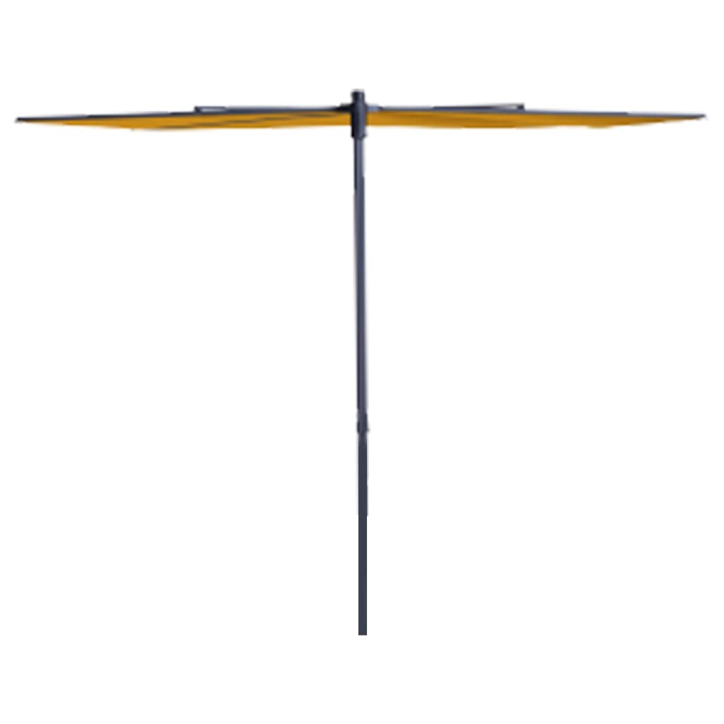 Madison Balkon-Sonnenschirm Sonnenwelle 270x150 cm Goldgelb