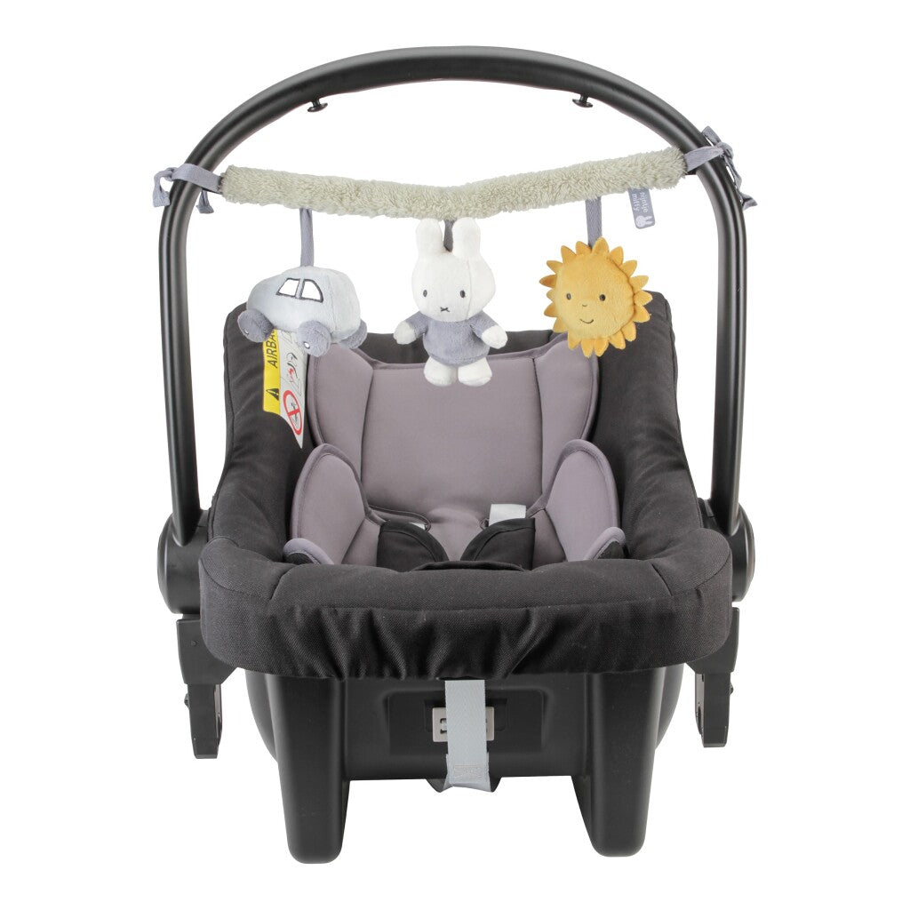 Tiamo Miffy Kinderwagen-Spannvorrichtung, flauschig blau