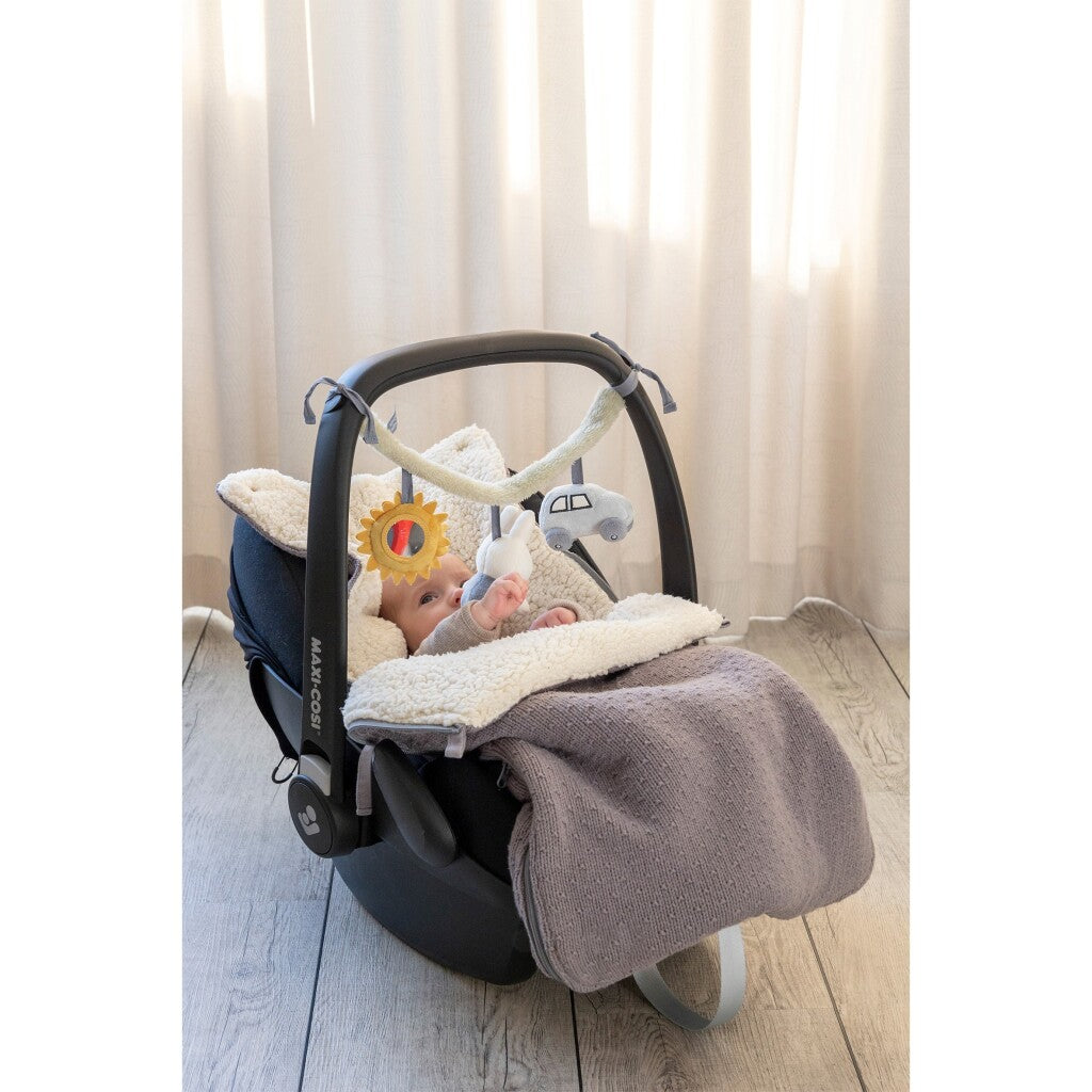 Tiamo Miffy Kinderwagen-Spannvorrichtung, flauschig blau