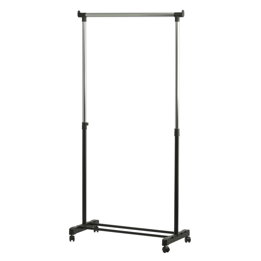 V-part kledingrek 84x170x43 cm zwart