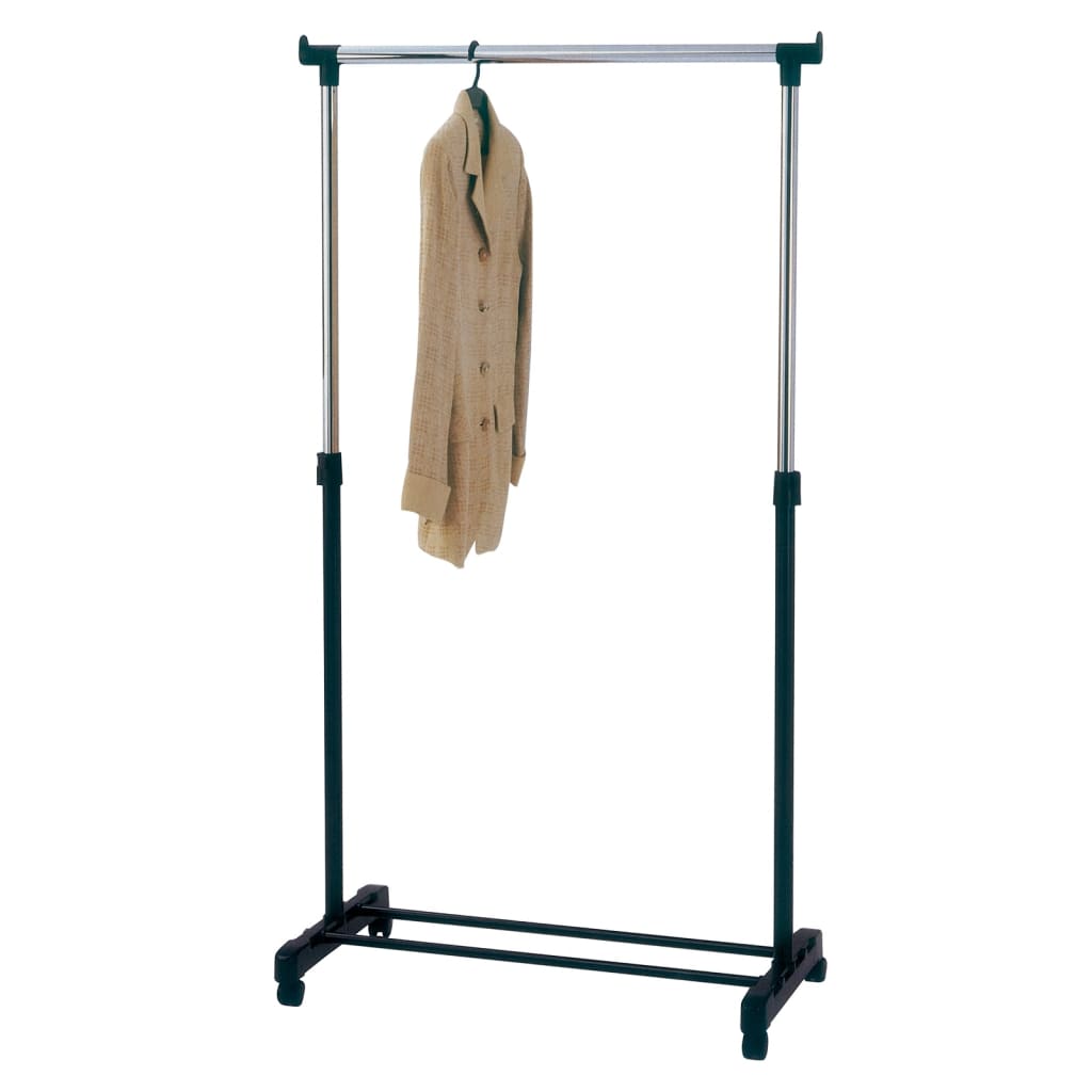 V-part kledingrek 84x170x43 cm zwart